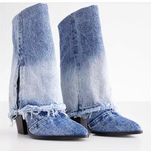 Livvy Denim Western Boots